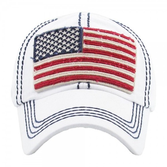 KBETHOS Accessories Nwt Distressed American Flag Hat Multiple